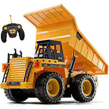 Camión de volteo Top Race control remoto construcción juguete escala 1:18 TR 112 amarillo segunda mano  Embacar hacia Argentina