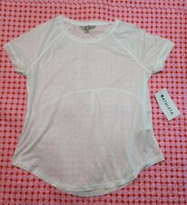 Para mujer Nueva con etiquetas Athleta Blanca Brillante Vapor Camiseta Grande Nueva con Etiquetas Transparente Ver a través segunda mano  Embacar hacia Argentina