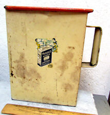 Dispensador de metal vintage década de 1920 RARO Hansers Wonder flocos de sabão com tampo deslizante comprar usado  Enviando para Brazil