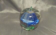 Glass paperweight blue for sale  MALVERN