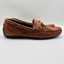 Zapatos Polo Ralph Lauren para hombre 12 mocasines de cuero marrón para conducir Roberts segunda mano  Embacar hacia Argentina