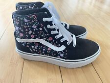 Tênis Vans Shoes Youth 4 Meninas Missy Old Skool Floral Preto Top Alto comprar usado  Enviando para Brazil