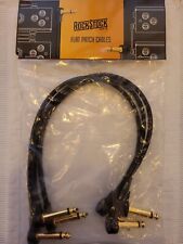 Rock Stock Guitar Flat Patch Cables 12 Inch S-Shape Effect Pedal Cables (3pack) for sale  Shipping to South Africa