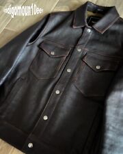 TODD SNYDER - ITALIAN BURNISHED LEATHER DYLAN JACKET - Made in Italy - Limited for sale  Shipping to South Africa