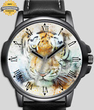 Pintura esboço arte rosto de tigre exclusivo unissex lindo relógio de pulso Reino Unido rápido comprar usado  Enviando para Brazil