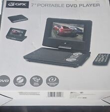 Leitor de DVD portátil GPX 7" LCD tela giratória também reproduz controle remoto de CD  comprar usado  Enviando para Brazil