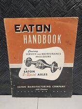Eaton handbook brochure for sale  Carson City