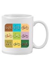 Taza de patrón de bicicleta retro vintage unisex - imagen de Shutterstock segunda mano  Embacar hacia Argentina