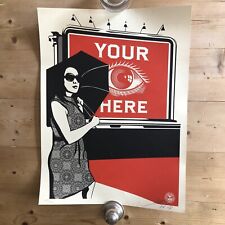 Shepard fairey eye for sale  MALMESBURY