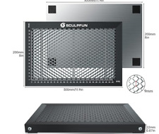 Used, SCULPFUN H3 Laser Cutting Honeycomb Panel Workbench 300x200mm for sale  Shipping to South Africa