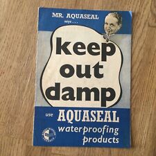 Vintage aquaseal waterproofing for sale  WOLVERHAMPTON