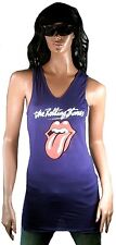 Wow Amplified Rolling Stones Linguaccia Vip Lilla Tank Top Mini Vestito S/M 38, usado comprar usado  Enviando para Brazil