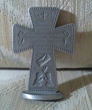 Camco Cabeceira Cruz Oração Prata 3" Alto Deus Joelho Correio Religião Religiosa comprar usado  Enviando para Brazil