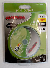 Pacote com 10 mini discos em branco graváveis DVD-R 30 minutos 1,4GB selado comp EUA comprar usado  Enviando para Brazil