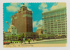 Postal de The International City San Jacinato Plaza Downtown El Paso Texas, usado segunda mano  Embacar hacia Argentina