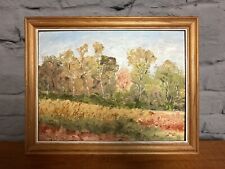 Original Oil Painting Landscape Fields Trees Christine Howell for sale  Shipping to South Africa