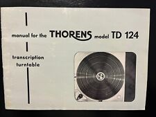 Thorens td124 transcription for sale  North Tonawanda