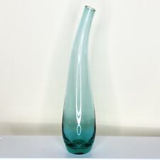 Vintage IKEA Flower Glass  Vase  Teal / Aqua  13 inch Modern Pre-Owned for sale  Shipping to South Africa