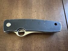 Used, Vintage Spyderco Golden Colorado ATS-34 Black Folding Knife USA Robert Terzuola for sale  Shipping to South Africa