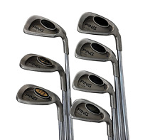 Ping i3 O-Size Blue Dot Iron Set 4-8 SW LW Right Hand Cushin Steel Stiff Flex, used for sale  Shipping to South Africa