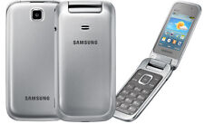 Samsung GT-C3590 (odblokowany) srebrny, duże przyciski stylowy telefon komórkowy z klapką na sprzedaż  Wysyłka do Poland