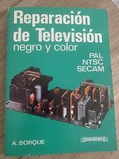 1989 Reparación de Televisión libro Borque negro y color pal ntsc secam segunda mano  Embacar hacia Argentina