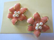 Enamel flower earrings for sale  Urbana