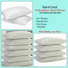 Pillows Hollowfiber Filled Bounce Back Hotel Quality Anti Allergenic Pack2,4,6,8 for sale  Shipping to South Africa
