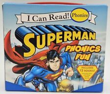 Used & Complete I Can Read! Phonics Fun Superman Classic 12 Books Harper Collins for sale  Shipping to South Africa