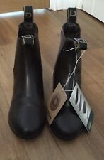 Used, BNWT: Dublin Brown Leather Pull On Ankle Height Horse Riding Boots UK 3 for sale  Shipping to South Africa