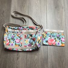 LeSportSac Floral Deluxe Everyday Crossbody Bag Satchel with Cosmetic Bag for sale  Shipping to South Africa