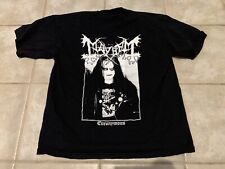 Camisa tributo Mayhem Metal Band Euronymous extra grande preta Oystein Aarseth comprar usado  Enviando para Brazil