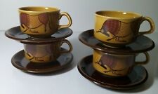 Royal Worcester Teacups And Saucers Palissy x Four  for sale  MILTON KEYNES