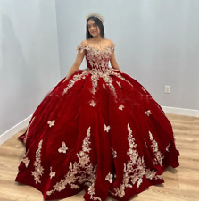 Nuevo Vestido de Baile Borgoña 15 Años Quinceañera Vestidos con Apliques Princesa segunda mano  Embacar hacia Argentina