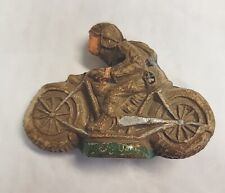 Playwood Plastics Toy Soldier on Motorcycle WWII 1940s Vintage Antique Dimestore for sale  Shipping to South Africa