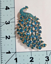 Peacock rhinestone brooch for sale  Sulphur Springs