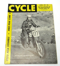 Cycle Magazine Costa Mesa Scramble Pikes Peak Harley Davidson 45 Racer 1951 VTG, usado comprar usado  Enviando para Brazil