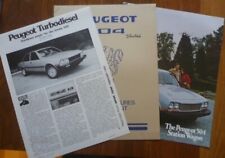 3 folhas de venda folhetos Peugeot 504 505 originais em inglês comprar usado  Enviando para Brazil