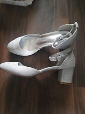 Silver prom shoes for sale  KETTERING