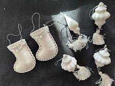 Porcelain christmas ornaments for sale  Divide