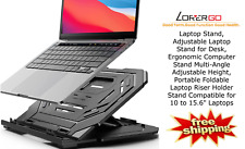 Usado, Suporte para laptop para mesa ergonômico multi ângulo altura ajustável portátil dobrável comprar usado  Enviando para Brazil