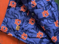 LOUDMOUTH Golf Sz 34 Auburn Fearless & True Blue & Orange Golf Shorts Tiger AU, used for sale  Shipping to South Africa