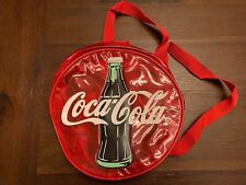 Mochila Coca-Cola estilo botão mini vermelha transparente vintage anos 90, usado comprar usado  Enviando para Brazil