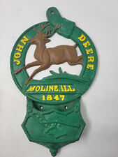 Used, JOHN DEERE 1847 Cast Iron Letter Mail Box Holder Wall Mount Plaque for sale  Shipping to Canada