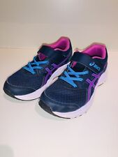 Usado, Tênis ASICS Kids Meninas Azul/Roxo/Branco Tamanho 2.5 **EUC** comprar usado  Enviando para Brazil