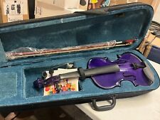 Violino Artall 4/4 roxo colorido tamanho completo com arco e estojo de transporte LEIA comprar usado  Enviando para Brazil