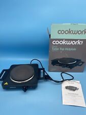 Cookworks kitchen Electric 1500W Portable Table Top Single Hob Hot Plate Cooker for sale  Shipping to South Africa