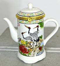 Chinese Porcelain Vintage Jug/Toothpick Box/Teacup Shaped Collectible, used for sale  Shipping to South Africa