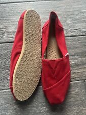 Zapatos sin cordones de lona roja TOMS Classic Alpargata talla 9,5  segunda mano  Embacar hacia Argentina