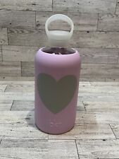 bkr Big Smooth Juliet Heart 32 fl oz Lavender Glass Water Bottle for sale  Shipping to South Africa